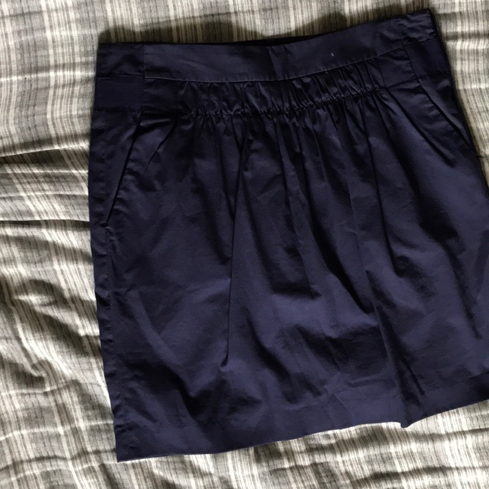 Navy pencil skirt with pockets